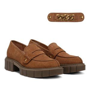 Vionic Elodie Loafer - Macaroon Nubuck Size 8 NEW NEVER WORN IN BOX